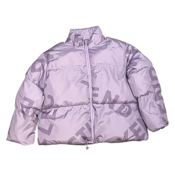 ASOS Designer Lavender Mega Puffer Parka Parka Jacket - Womens 8 - Picture 1 of 7